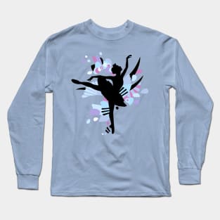 Blueberry Ballerina Colorful Pastels Cutout Long Sleeve T-Shirt